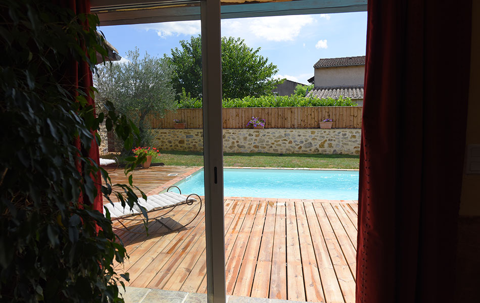 gite avec piscine en Ardèche